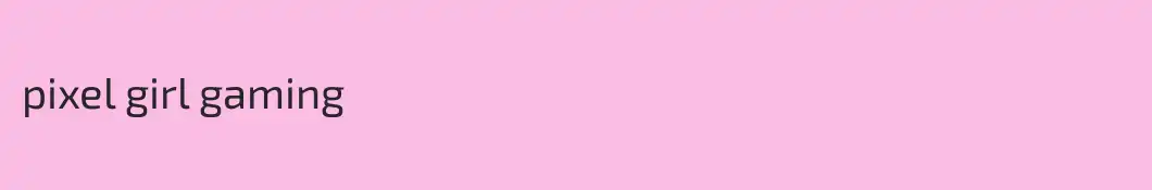 pixel girl gaming